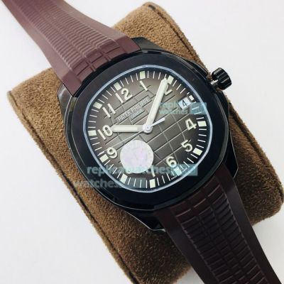 Swiss Replica Patek Philippe Aquanaut 5167A Carbotech Watch Brown Rubber ZF